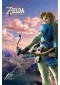 CADRE THE LEGEND OF ZELDA BREATH OF THE WILD LINK AVEC ARC 3 PAR 2 PIEDS  (USAGÉ)